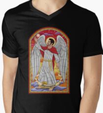 Morningstar - Glasmalerei T-Shirt mit V-Ausschnitt