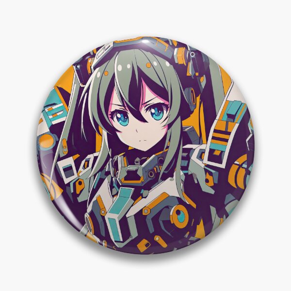 Item preview, Anime Character in Futuristic Mech Suit Pop Art Style designed and sold by artofuniverse.