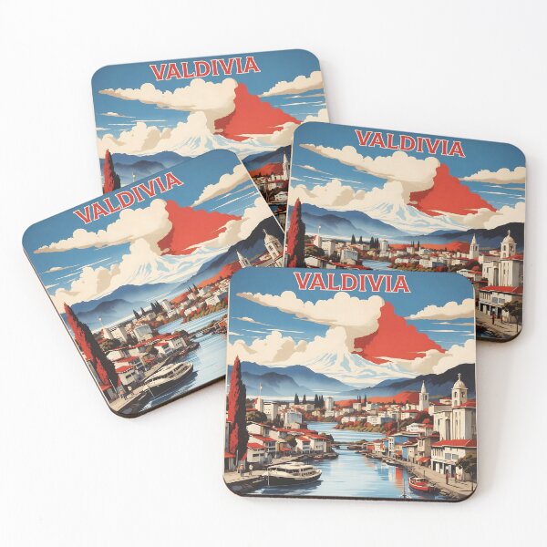 Item preview, Valdivia Chile Retro Vintage Poster Tourism  designed and sold by TravelersGems.