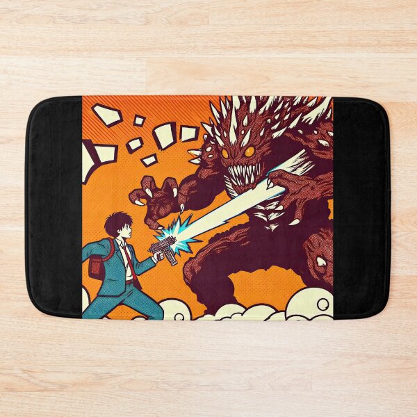 Item preview, Manga Character Fighting with Monster Pop Art Style designed and sold by artofuniverse.