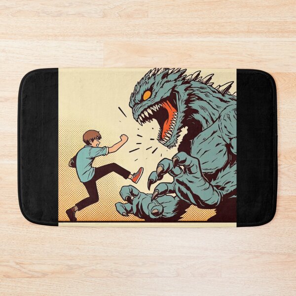 Item preview, Manga Character Fighting with Monster Pop Art Style designed and sold by artofuniverse.