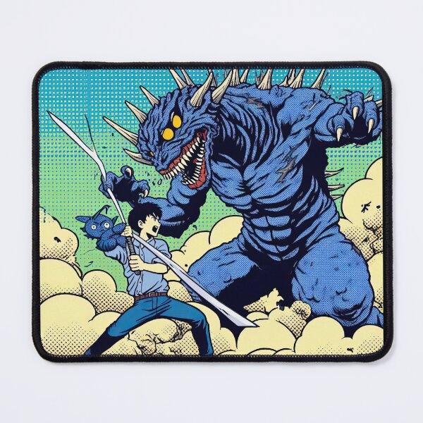 Item preview, Manga Character Fighting with Monster Pop Art Style designed and sold by artofuniverse.