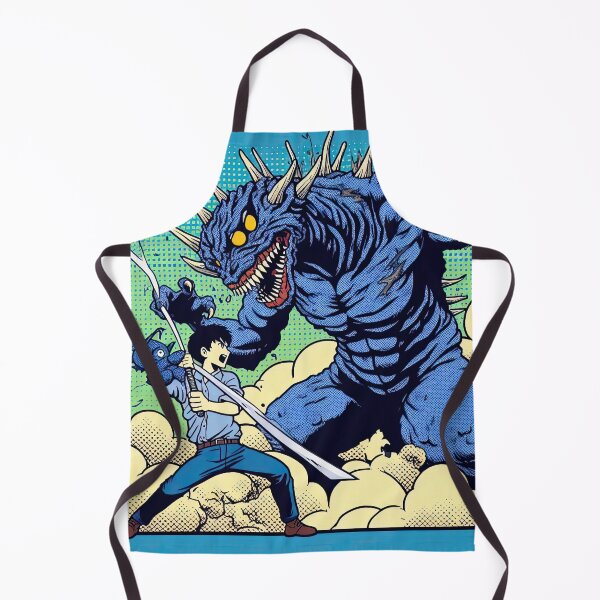 Item preview, Manga Character Fighting with Monster Pop Art Style designed and sold by artofuniverse.