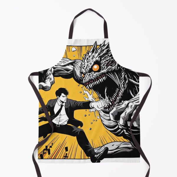 Item preview, Manga Character Fighting with Monster Pop Art Style designed and sold by artofuniverse.