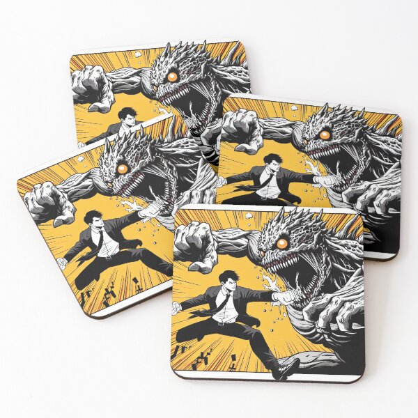 Item preview, Manga Character Fighting with Monster Pop Art Style designed and sold by artofuniverse.