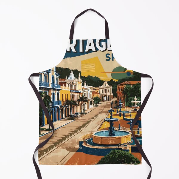 Item preview, Cartagena Spain Vintage Travel Tourism designed and sold by TravelersGems.
