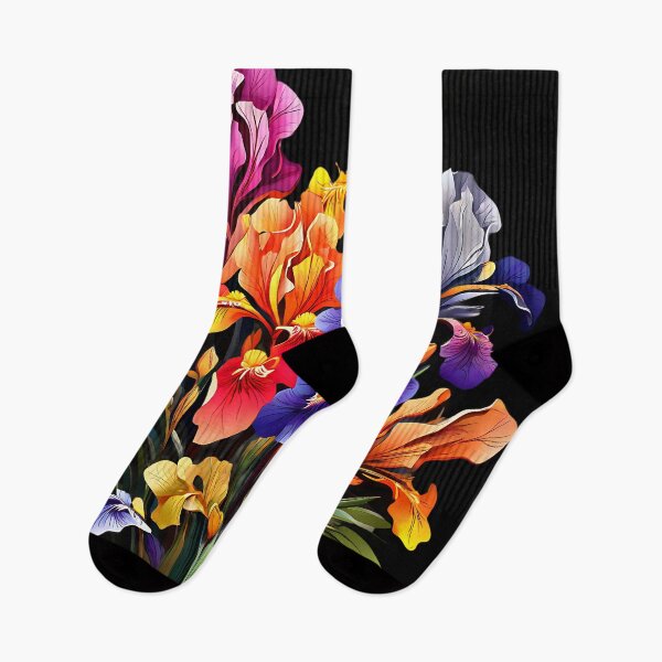 Item preview, Rainbow-colored irises designed and sold by Tchoice.