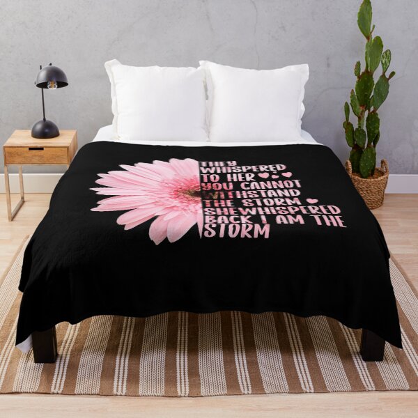 Item preview, They Whispered to Her You Cannot Withstand the Storm Pink Flower designed and sold by Art-of-amine.