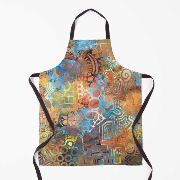 Item preview, Watercolour Layered Doodle Patterns designed and sold by lynnbowersart.