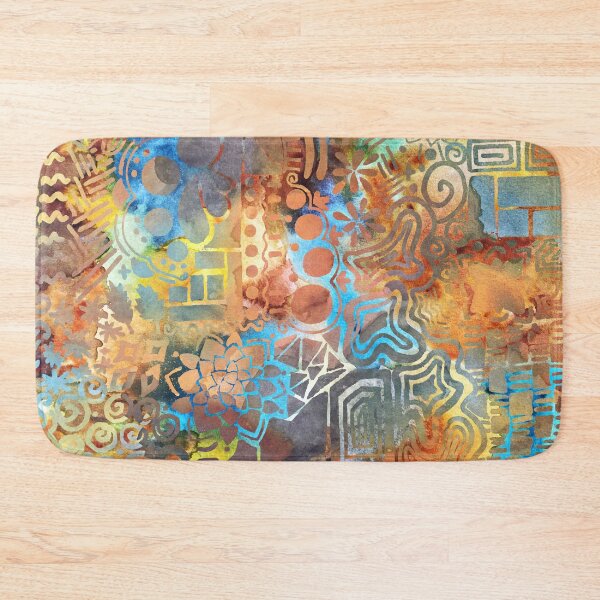 Item preview, Watercolour Layered Doodle Patterns designed and sold by lynnbowersart.