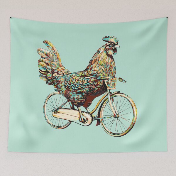 Item preview, Chicken on a Bicycle designed and sold by typicalartguy.