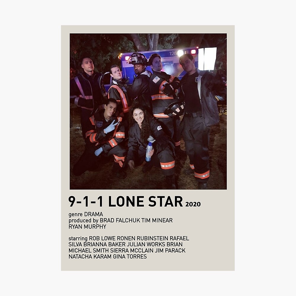911 lone star poster Poster