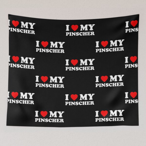 Item preview, I Love My Pinscher Style NY Heart Dog Gift designed and sold by Guarddogdrive.