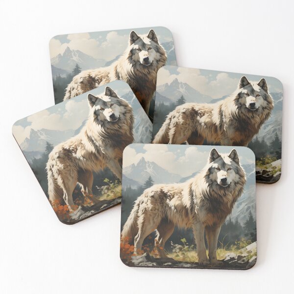 Item preview, Wilderness - Wolf In Mountains designed and sold by KootenayDesigns.