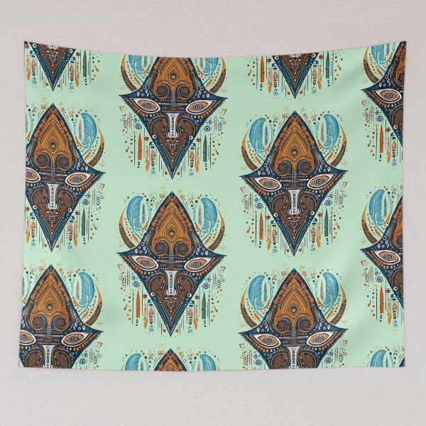 Item preview, Alien Nature Mask | Gods & Masks Collection | Smooth Green designed and sold by monkeybusiness.pt.