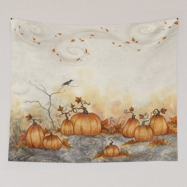 Item preview, Fall Pumpkin Patch designed and sold by AmyBrownArt.