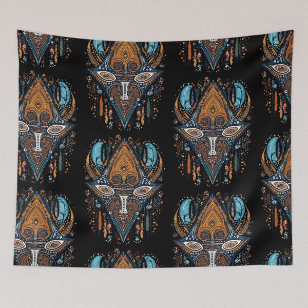 Item preview, Alien Nature Mask | Gods & Masks Collection | Dark Background designed and sold by monkeybusiness.pt.