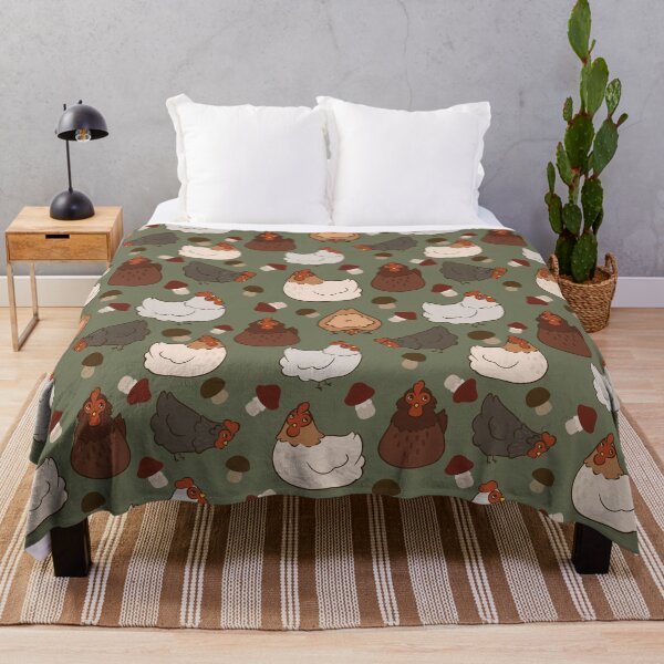 Item preview, Cottagecore Chicken and Mushrooms designed and sold by Milcat.