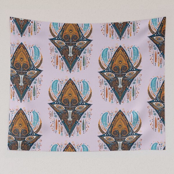 Item preview, Alien Nature Mask | Gods & Masks Collection | Smooth Lilac designed and sold by monkeybusiness.pt.