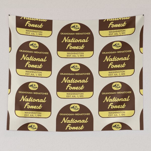Item preview, Vintage Okanogan–Wenatchee National Forest designed and sold by RabbitK.