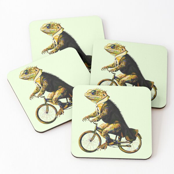 Item preview, Bearded Dragon Riding a Bicycle designed and sold by typicalartguy.