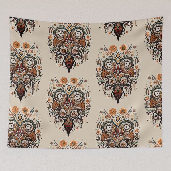 Item preview, Hypnosis Nature Mask | Gods & Masks Collection | Beige designed and sold by monkeybusiness.pt.