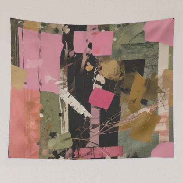 Item preview, Olive green and pink designed and sold by GasconyPassion.