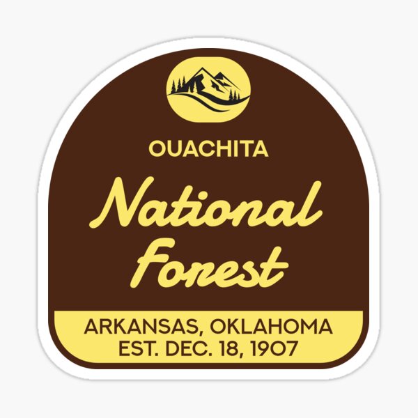 Vintage Ouachita National Forest Sticker
