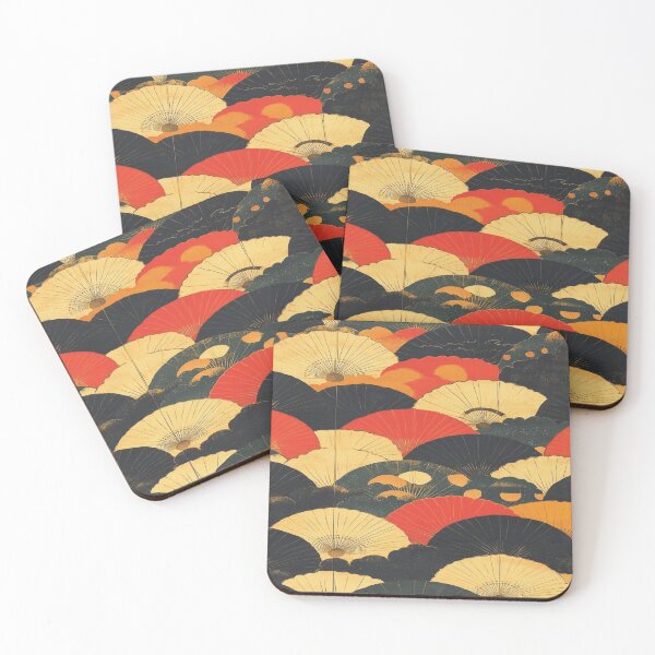 Item preview, Vintage Elegance: Japanese Fan Array designed and sold by Pujo Design.