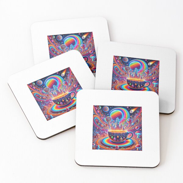 Item preview, Psychedelic Cosmic Teacup Adventur designed and sold by wickspic.