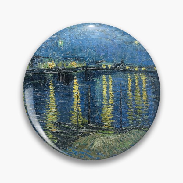 Item preview, Starry Night Vincent van Gogh painting Rhone Van Gogh print designed and sold by ArtUnova.