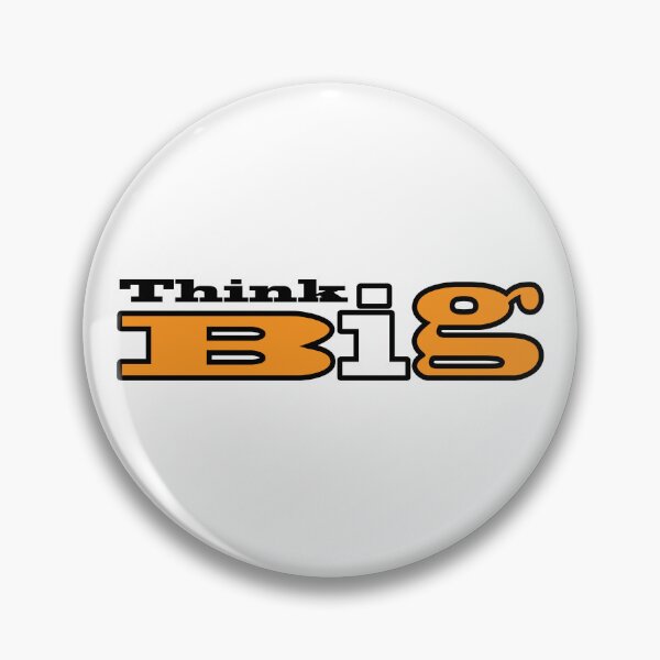 Item preview, Think Big Colorful Minimalist Typography t shirt, sticker, poster, banner designed and sold by JSWDESIGNS.