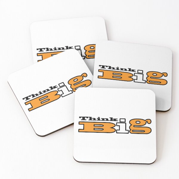 Item preview, Think Big Colorful Minimalist Typography t shirt, sticker, poster, banner designed and sold by JSWDESIGNS.