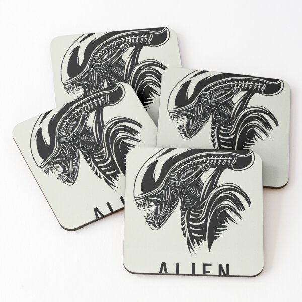 Item preview, Minimalist Alien Xenomorph Poster designed and sold by DigitalDuskCo.