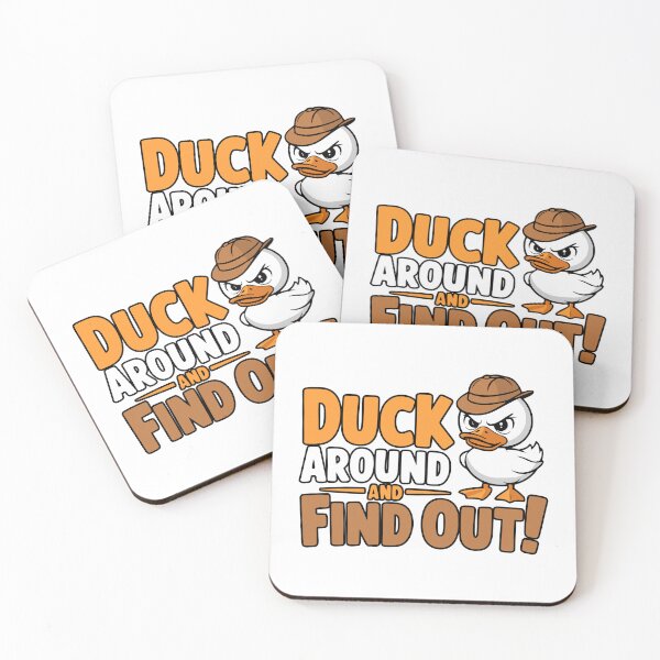 Item preview, Duck Around And Find Out! Cute Angry Duck Puns designed and sold by PMCreative.