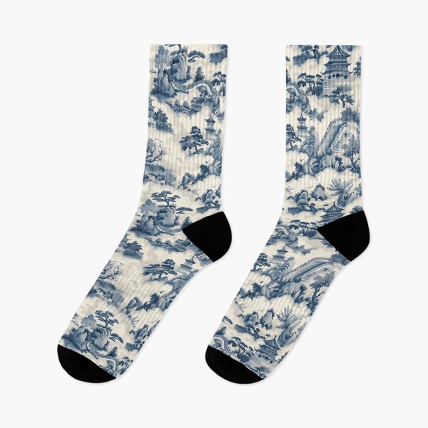 Item preview, Vintage Chinese Castle Clouds Trees Mountain designed and sold by Magnuna.