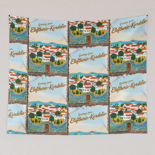 Item preview, Eleftherio Kordelio Central Macedonia Greece Postcard Vintage Retro Travel Vintage designed and sold by TravelPostcardGems.