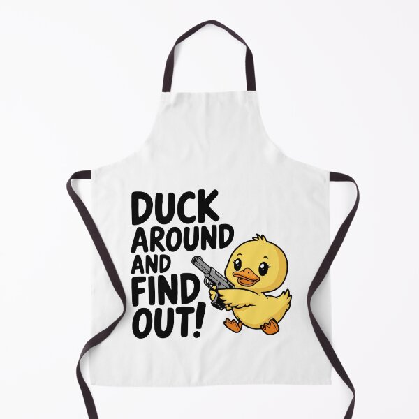 Item preview, Duck Around And Find Out! Cute Duck With A Gun designed and sold by PMCreative.