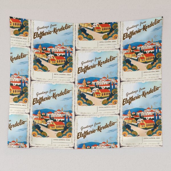Item preview, Greetings from Eleftherio Kordelio Central Macedonia Greece Postcard Vintage Retro Travel Vintage designed and sold by TravelPostcardGems.