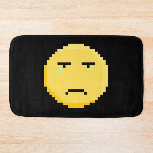 Item preview, Epic face pixel emoji meme pin sticker  designed and sold by CyberPunk2088.