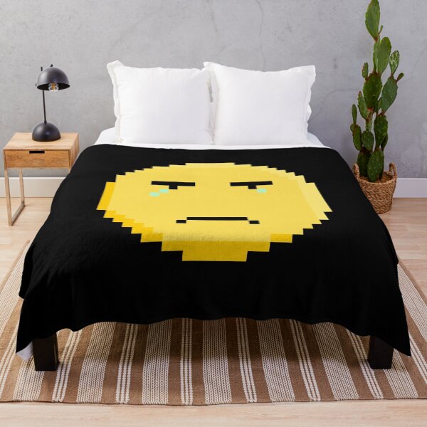Item preview, Epic face pixel emoji meme pin sticker designed and sold by CyberPunk2088.