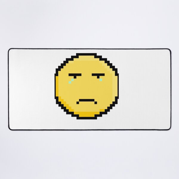 Item preview, Epic face pixel emoji meme pin sticker designed and sold by CyberPunk2088.