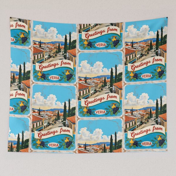 Item preview, Veria Central Macedonia Greece Postcard Vintage Retro Travel Vintage designed and sold by TravelPostcardGems.