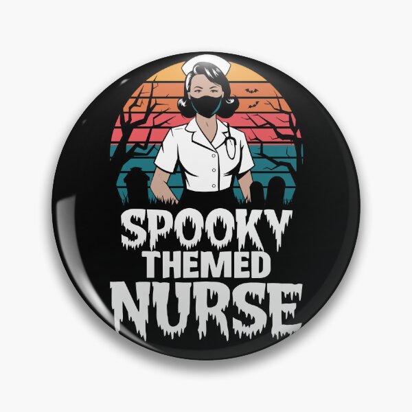 Item preview, Spooky Nurse Ghost Halloween Cute Groovy Nursing Halloween designed and sold by Kuki-shop.