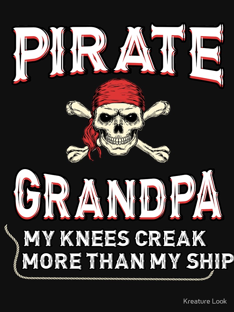 pirate grandpa, pirate shirt, pirate gifts