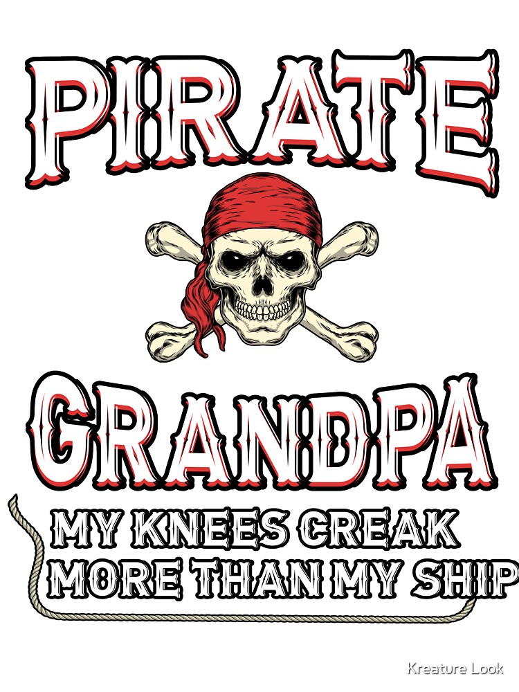 pirate grandpa, pirate shirt, pirate gifts