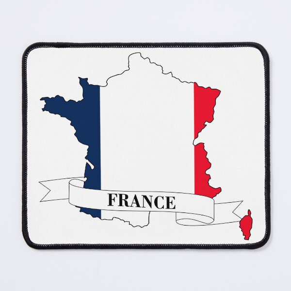 Item preview, France flag map designed and sold by visual adventures.
