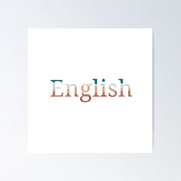 Item preview, English school subject sticker label  designed and sold by AmyJStickers.