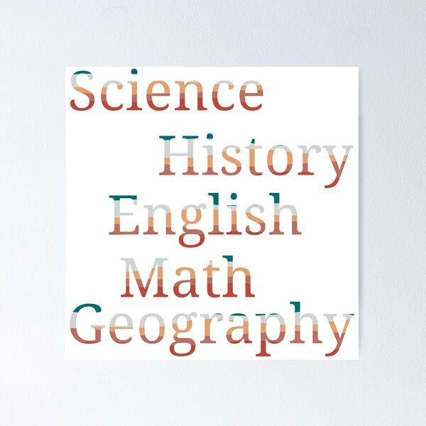 Item preview,  school subject sticker label pack designed and sold by AmyJStickers.