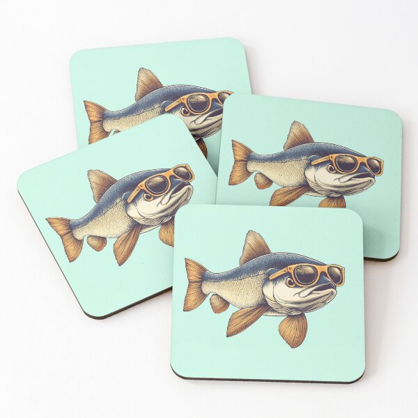 Item preview, Trout with sunglasses designed and sold by typicalartguy.